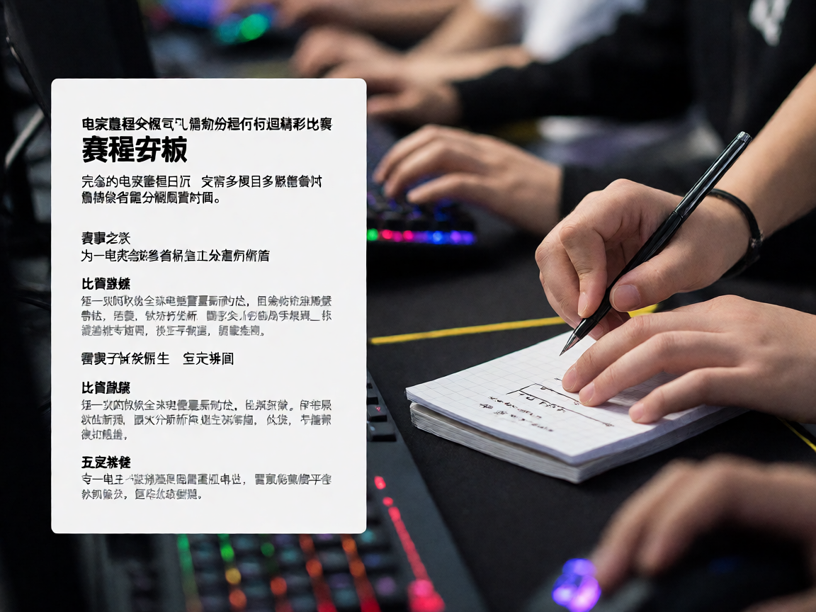 电竞赛程安排查询，帮助粉丝不错过任何精彩比赛